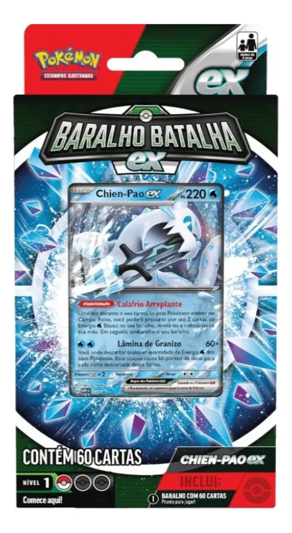 Deck De Batalha Baralho Cartas Pokemon Chien-pao Ex Copag